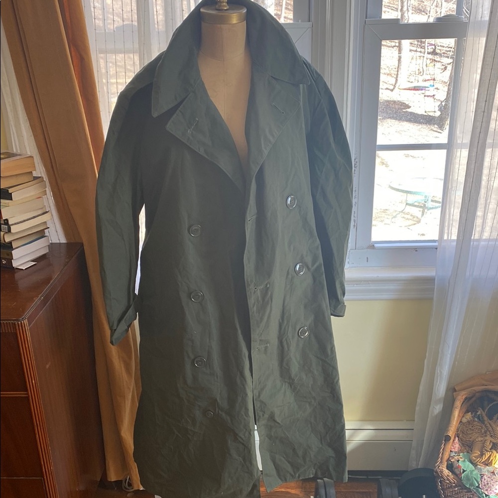 Men's Green Double-Breasted Coat